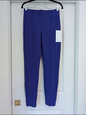 Athleta Women's Glacier Snow Skinny Pant Stretch Trousers - Deep Purple Blue NWT